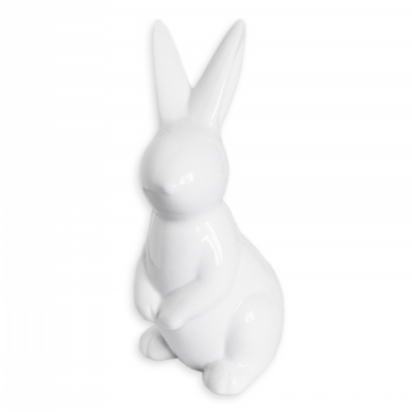 Zajíc porcelán 13,5cm bílá